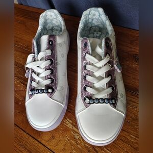 Disney Stitch White and Purple Women's Sneakers Size 9.5